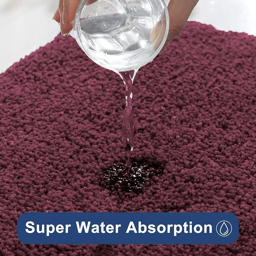 LUXE HOME INTERNATIONAL Bathmat 2500 Gsm Microfiber Anti Skid Slip Water Absorbent Machine Washable And Quick Dry Newman Rectangular Mats For Bathroom,Kitchen,Entrance